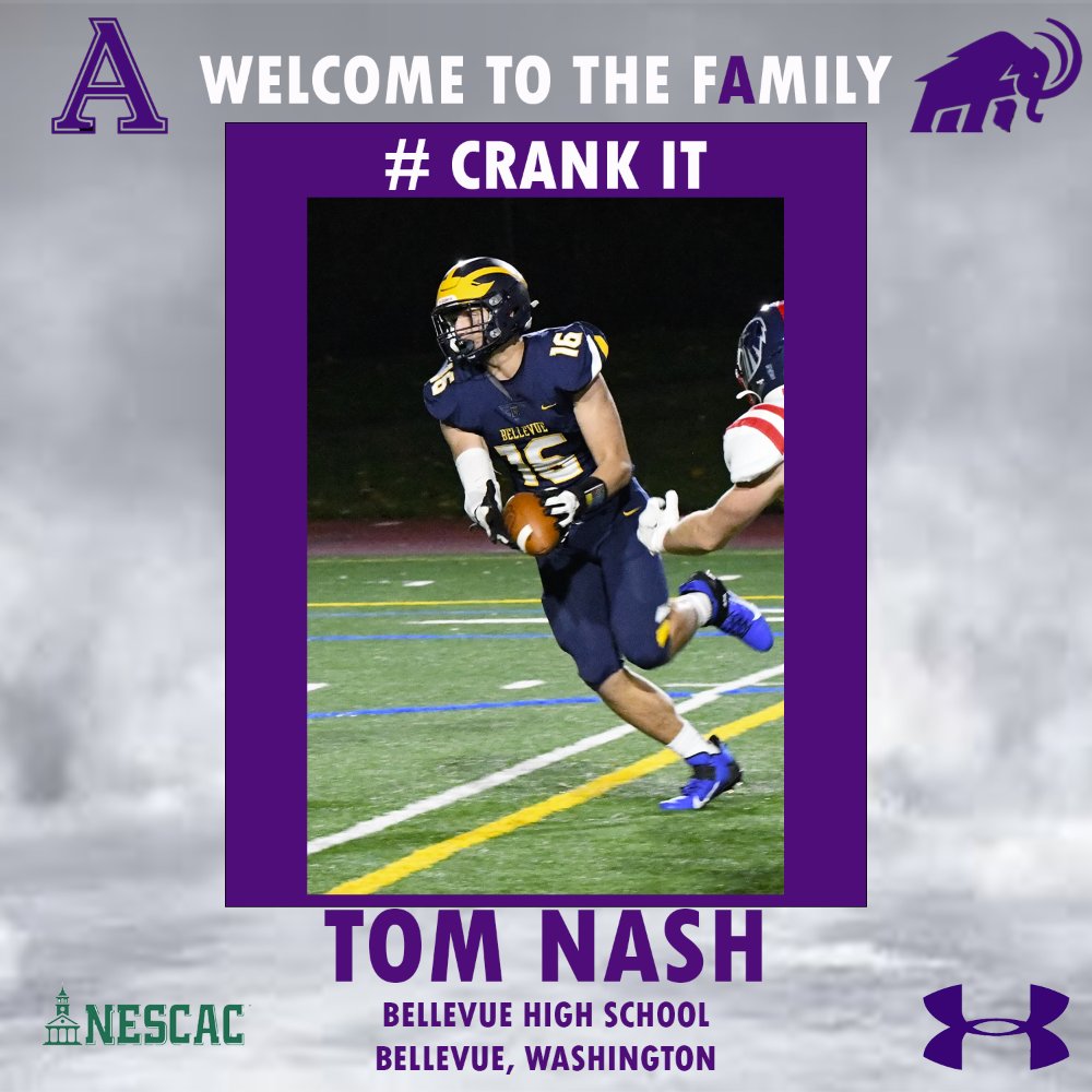 Welcome to the FAMILY!

Tom Nash - @Itsrllytom1nash
High School - <a href="/BellevueFB/">Bellevue Wolverines Football Family</a>
Hometown - Bellevue, WA
📹 - bit.ly/39XVtM9

#CrankIt