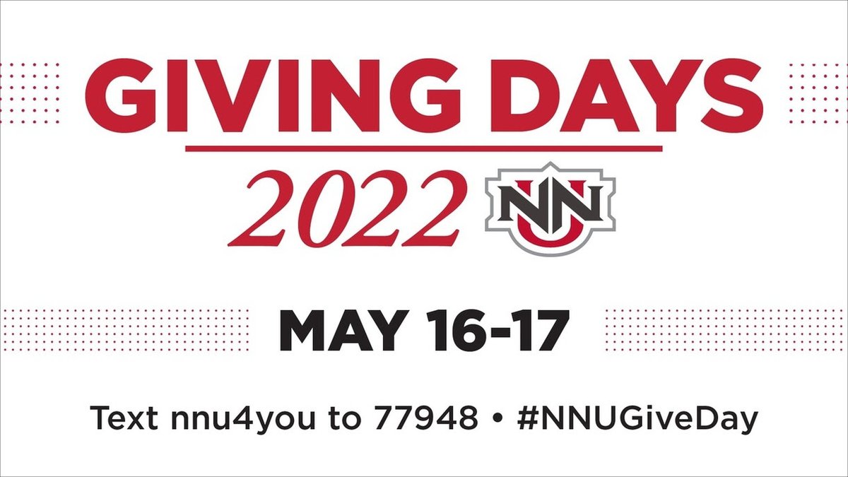 NNU Giving Days are here!

Help our students cross the academic finish line by supporting scholarships for the 22-23 academic year. If you would like to support athletics specifically, choose Departmental Scholarships and then Athletic Department. 

Link: givecampus.com/schools/Northw…