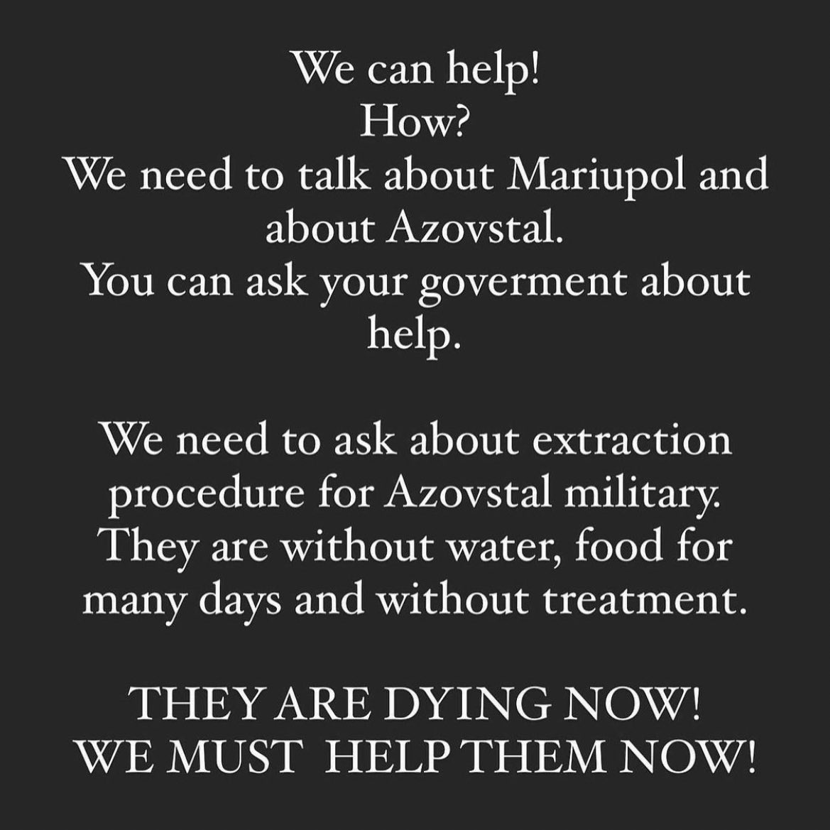 snapsoob's tweet photo. поширюйте‼️
#ꑭ
#SaveAzovstal 
#SaveAzov 
#SaveMariupol https://t.co/HDptJ6Q4fU