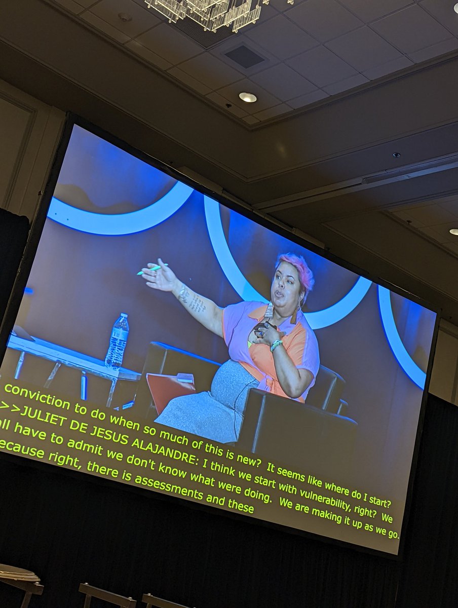 "I think about the vulnerability to say 'we don't know.' We are thinking about the ways we can conspire with each other to create something different." - Juliet De Jesus Alejandre <a href="/PalenqueLSNA/">Palenque LSNA</a> at #GEO2022.