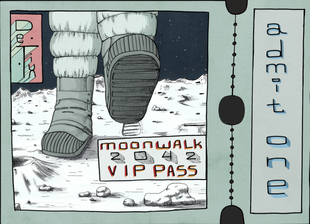 DeTix_DAO's tweet photo. The future of tickets is based on #NFTs 🚀

Who's sick of boring paper tickets? 🙋‍♂️

See DeTix moon walk - art: @ajporcelain 

Like + RT to NFT-fy tickets together!!! 🎟️🤝🎨 https://t.co/t97qclt9ZR