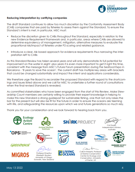 FixMSCNow's tweet photo. Check out our letter to the @MSCecolabel Board with the support of over 65 individuals and organisations! The FSR is in its final stages, and now is the time to get it right. https://t.co/tHMtYJPXmi
#FixMSCNow #MarineStewardshipCouncil #MakeStewardshipCount #SustainableSeafood https://t.co/7C4dx6worq