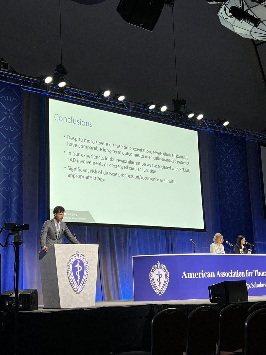 “That guy Jensen” taking the big stage to talk about the @DukeCTSurgery experience with spontaneous coronary artery dissection @DukeSurgRes #SCAD @lilkangsta @AndrewVekstein