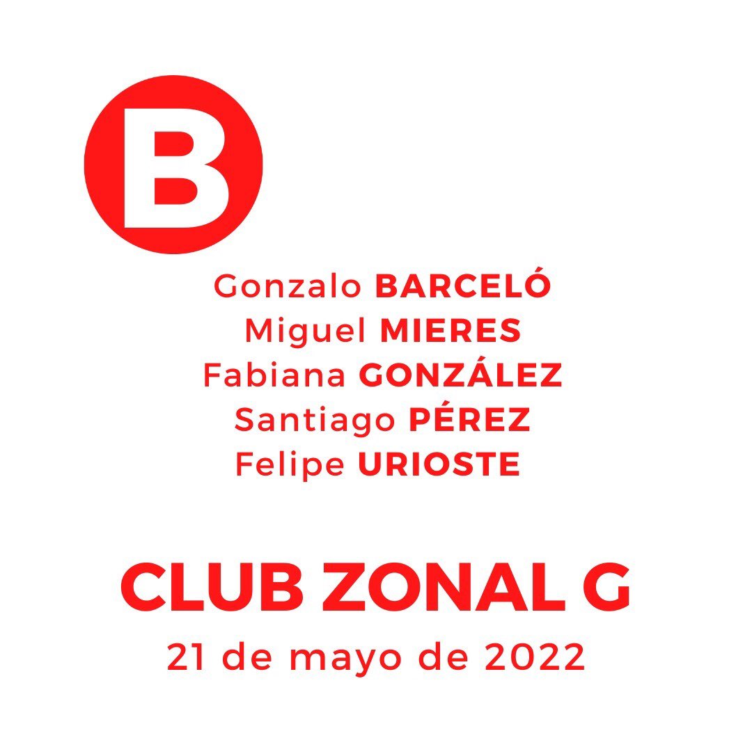 FabiuGonzalez's tweet photo. Elecciones Club Zonal G próximo 21 de Mayo. https://t.co/IRf5v71CkO