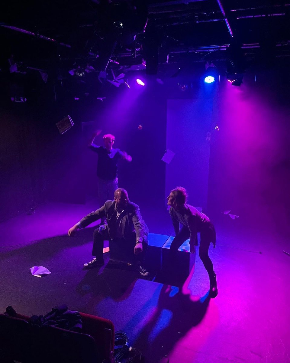 Sneak peek from today’s tech! 👀 We’re ready for take off tomorrow! 🎭 

We open at 7:30pm <a href="/BrocJackTheatre/">Jack Studio Theatre</a> London, get your tickets here: bit.ly/FlightpathLond…

✈️ Flightpath ✈️ <a href="/BrocJackTheatre/">Jack Studio Theatre</a> London until 28th May. 

#londontheatre #glasgowtheatre #newwriting