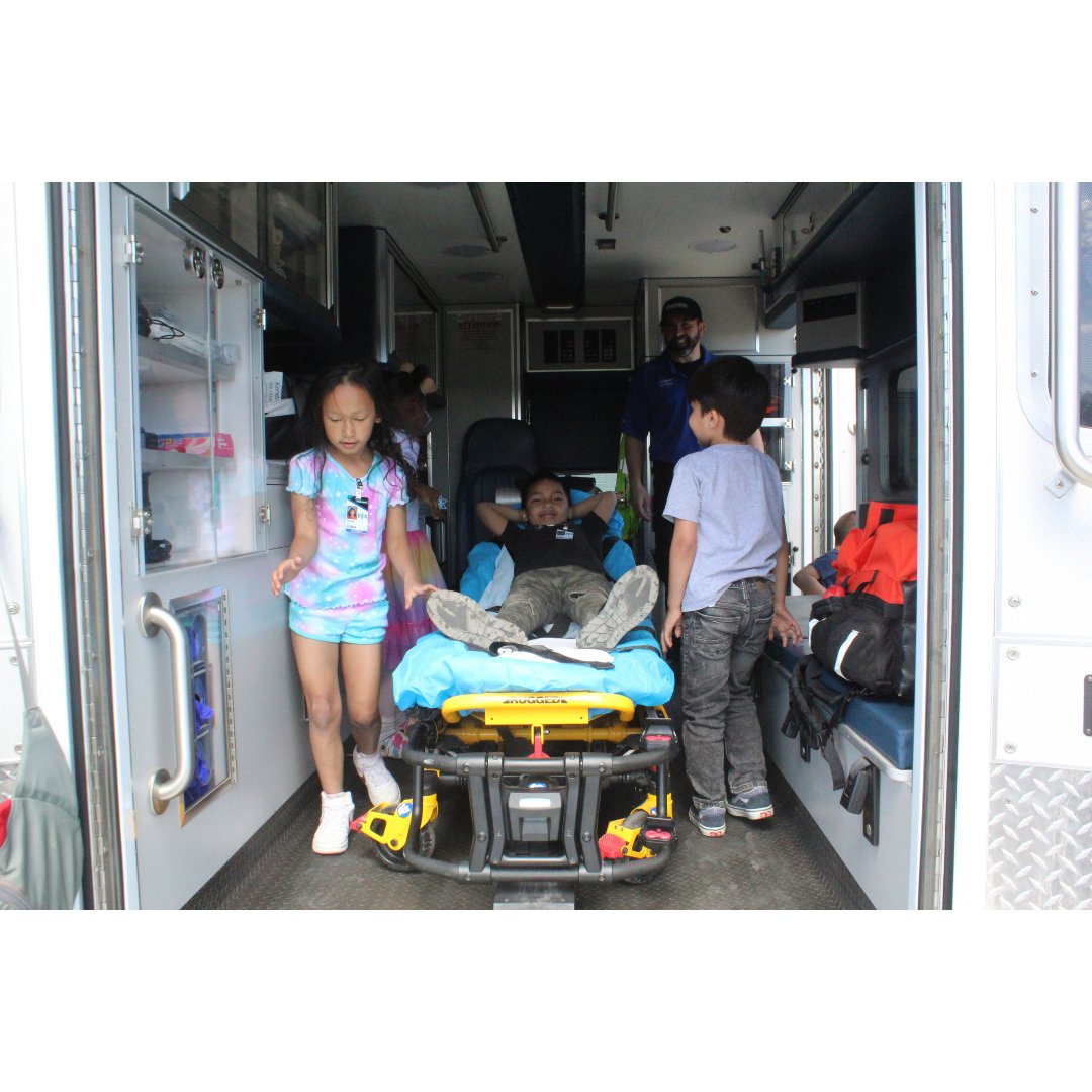 Storm Lake Public Safety departments visited their Partners in Excellence kindergarten classes as the Early Elementary Monday. Children enjoyed exploring a fire truck, police vehicles and an ambulance.