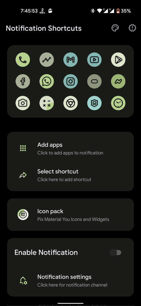 RushikeshDesign's tweet photo. #New_app
Notification shortcuts
- Standalone app and can also be used as extention for shortcut maker app📱
- Let's you place shortcuts in notification
- icon pack support
- customise icon using shortcut maker
- Ad free
App is live:
https://t.co/On6cfDlWJA https://t.co/00TSnXUtYn