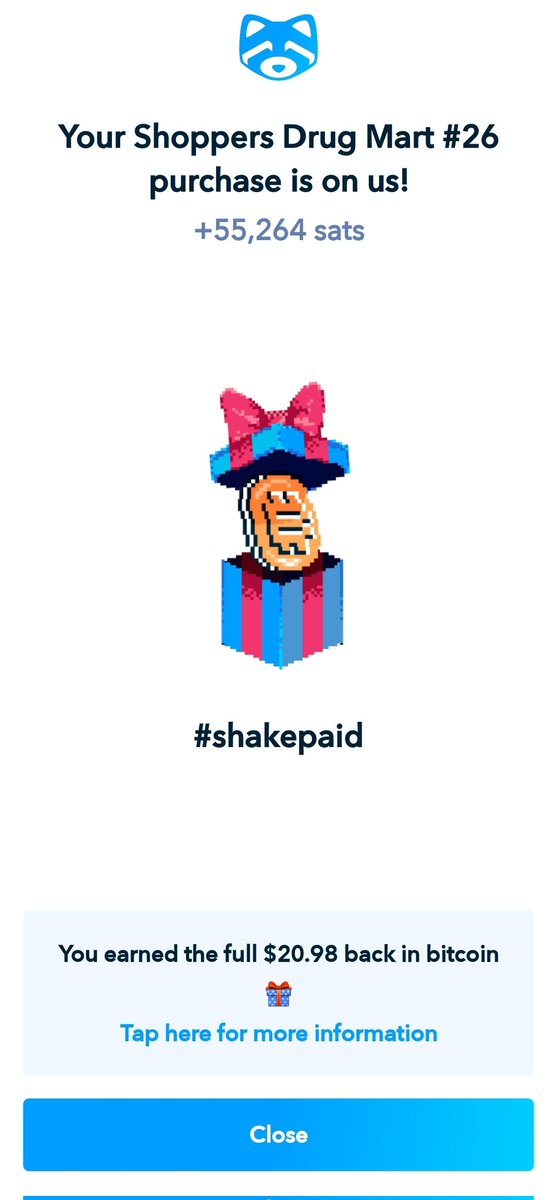 T_man696's tweet photo. @shakepay Wow what an awesome suprise when you get #Shakepaid on your medicine for my kids! Thank you!! https://t.co/fx6ql3xQRb