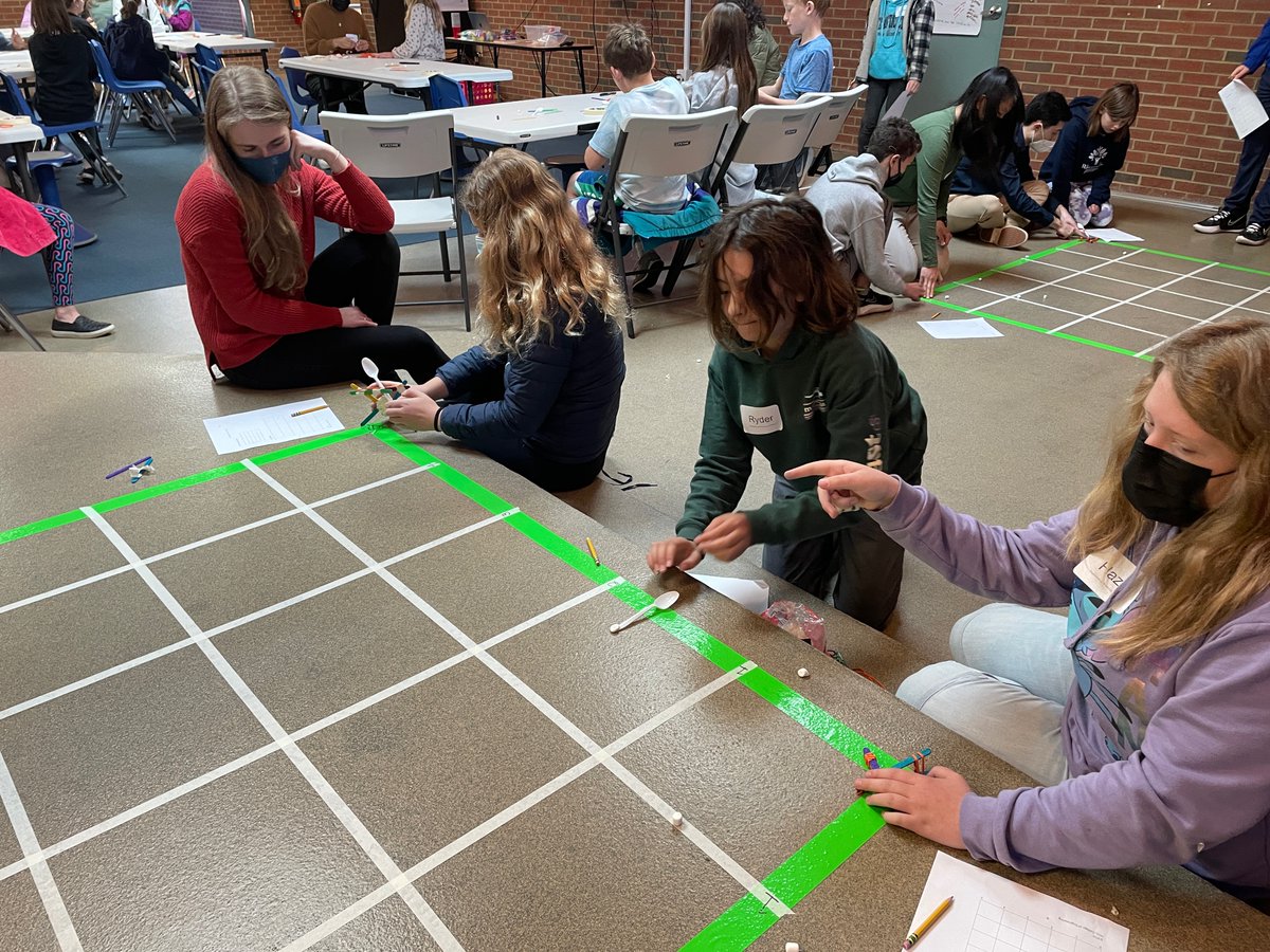 epic_engr's tweet photo. EPIC's last workshop at the Riverside School this academic year. We had so much learning about coordinate grids and graphing a catapult's projectile! #STEMeducation #Dyslexia https://t.co/tFThm1KwIu