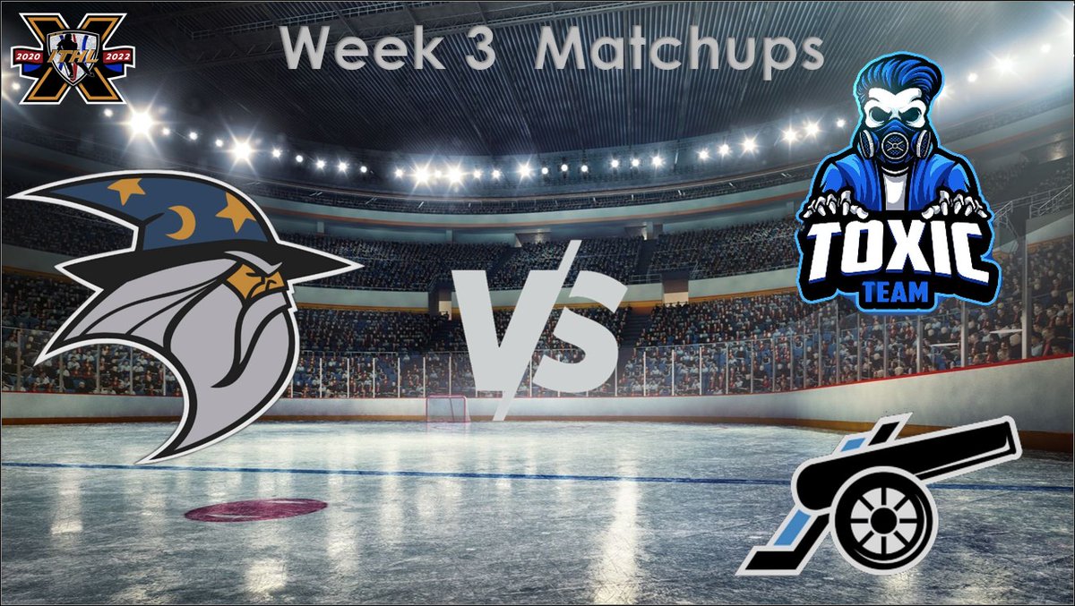 Week 3 <a href="/IceTiltHL/">ITHL</a> 

We are taking on Toxic Legends &amp; Blue Line Snipers