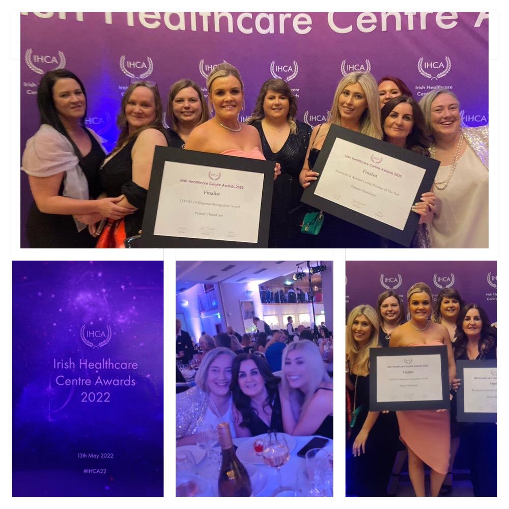 Pioneer HomeCare were shortlisted finalists for awards at the Irish Healthcare Centre Awards for Assisted Living/Homecare Provider of the Year &amp; for the Covid-19 Response Recognition Award. We would like to thank the team for their incredible efforts over the last 2 difficult yrs