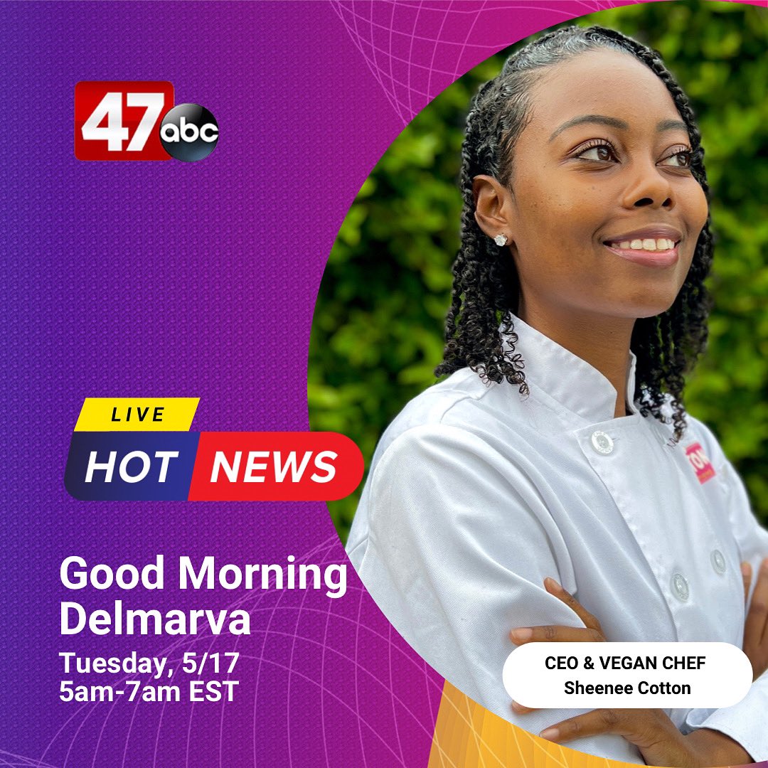 scmodel3's tweet photo. Catch me tomorrow, 5/17 around 6:20am on Good Morning Delmarva Live on @47abc https://t.co/s3viRA1Qur