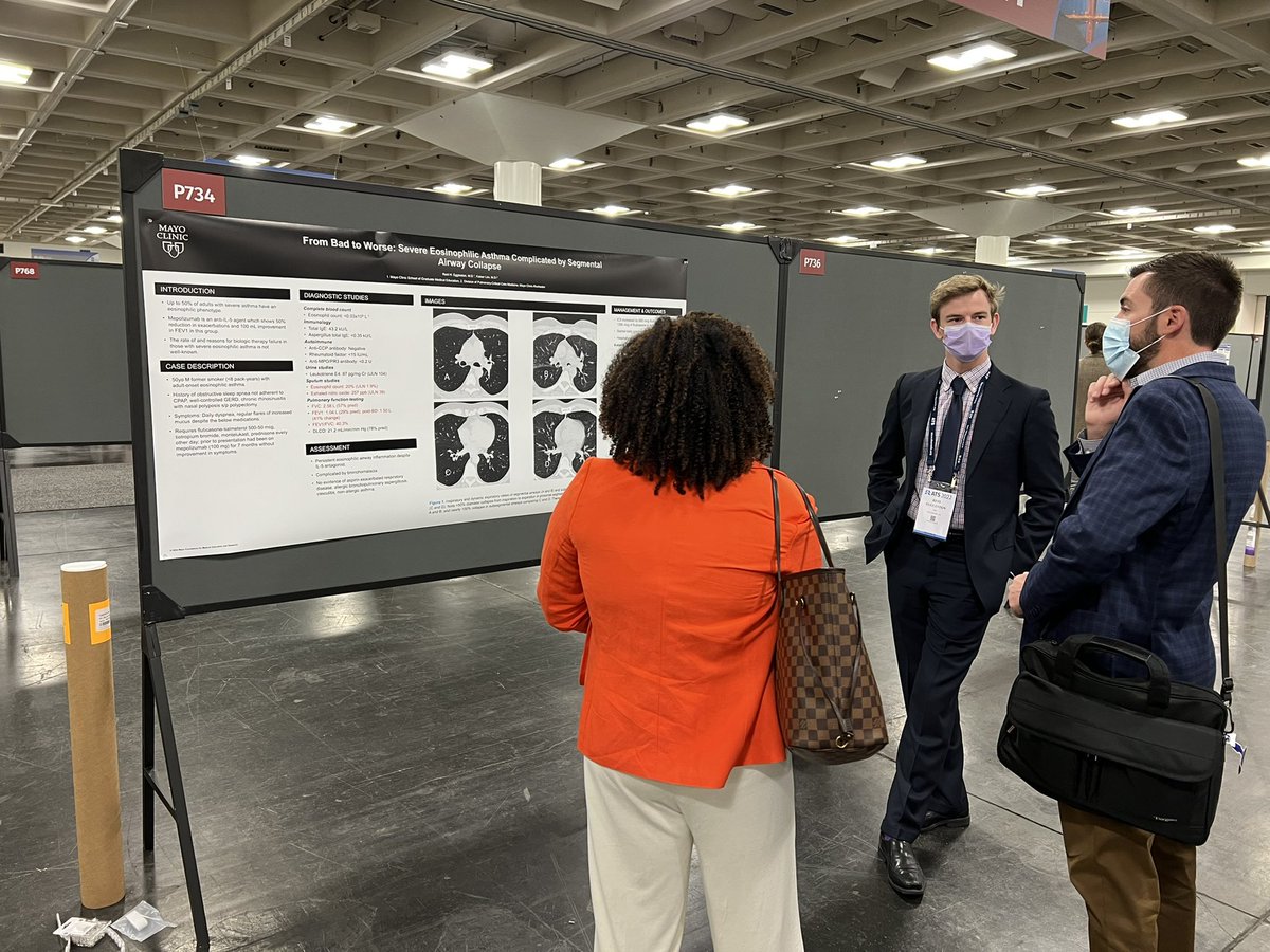 MayoMN_IMRES's tweet photo. More residents presenting at #ATS2022! Congrats to Drs. @MeghanHillMD, Amy Montgomery &amp; Reid Eggleston! Proud of you!

#MayoIMRes @CaThompsonMD https://t.co/LLS6ilZs3d