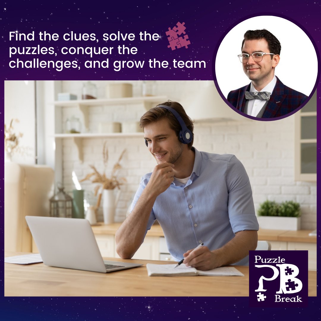 PuzzleBreak's tweet image. Experience the world famous Puzzle Break!
Find the clues, solve the puzzles, conquer the challenges, and grow the team. 

Book your Virtual Team Building now!
puzzlebreak.us/virtual-teambu…

#teambuildingactivities #funworkplace