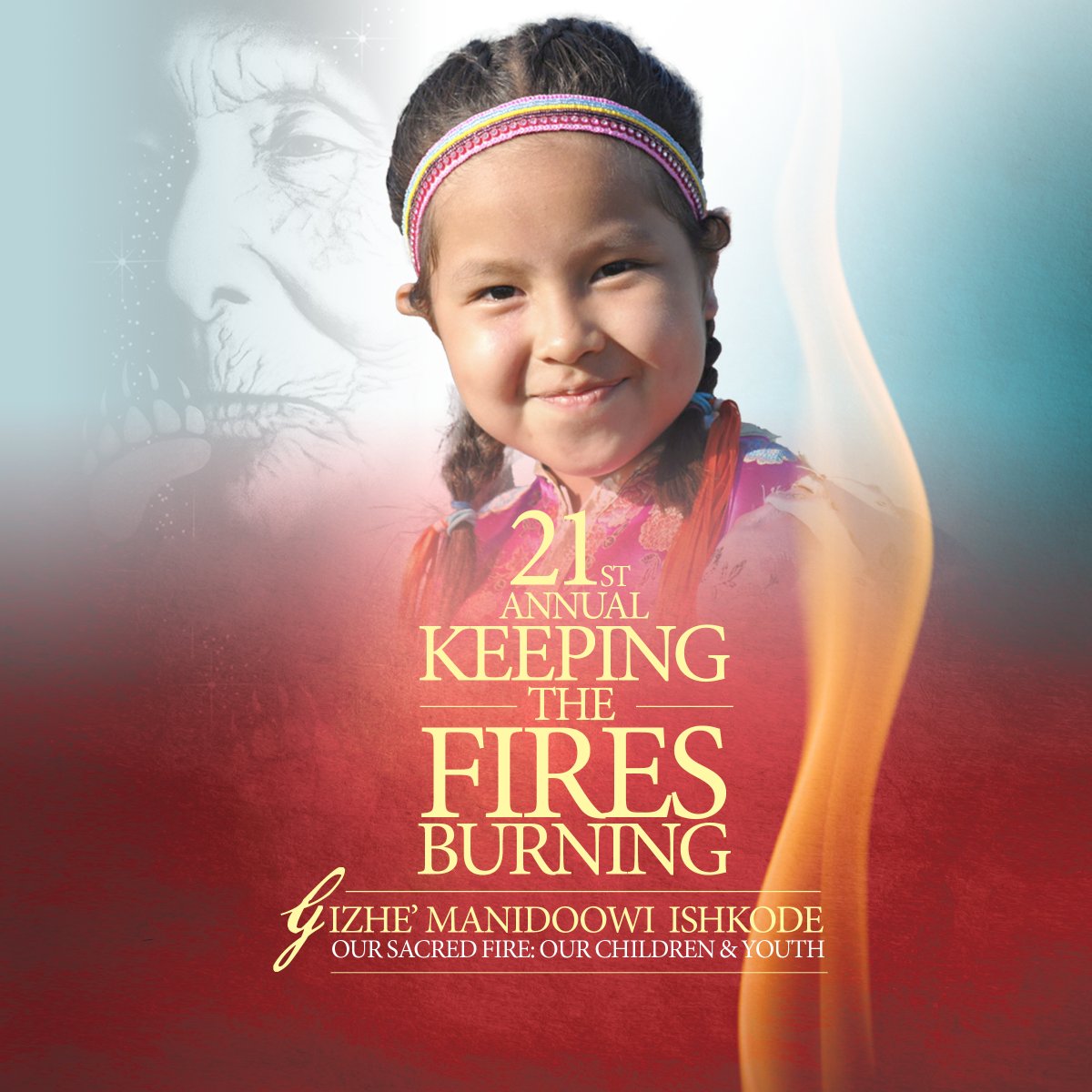 Join us June 16th for #KFB2022 as we celebrate First Nations, Metis &amp; Inuit Grandmothers &amp; Grandfathers for the wisdom, knowledge&amp;inspiration they so graciously share w/ others. Our theme: Gizhe' Manidoowi Ishkode Our Sacred Fire: Our Children &amp; Youth. 🎟️eventcamp.ca