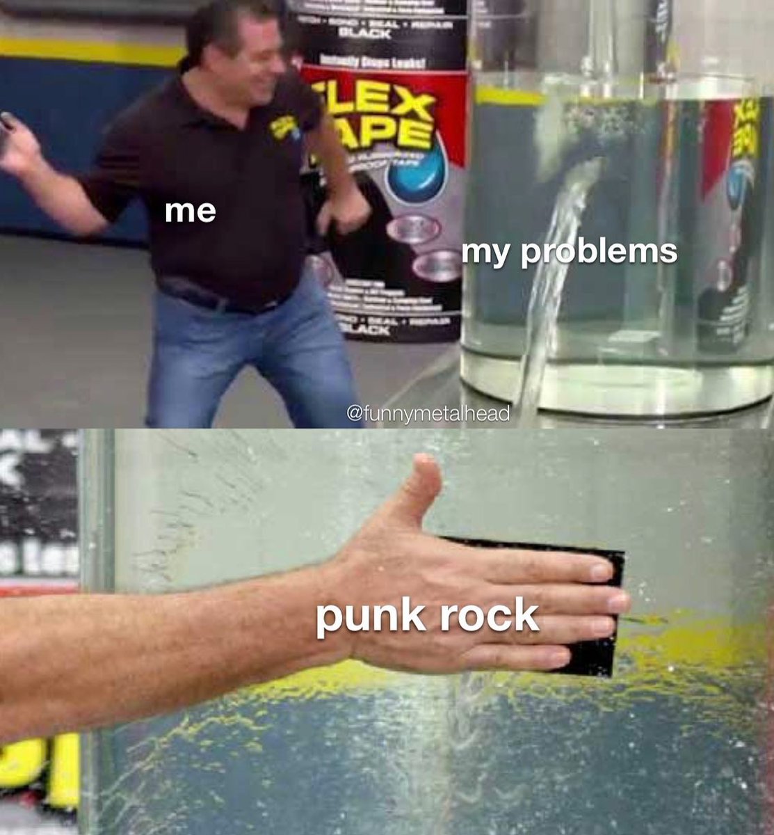 punklikeher's tweet photo. Originally posted by @funnymetalhead

#punkmemes #punkrock #punkmusic #punkproblems https://t.co/KNK4HDAzpK