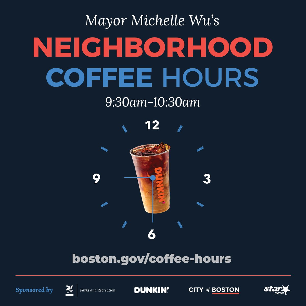 CityOfBoston's tweet photo. Neighborhood Coffee Hours with @MayorWu will be in the Fenway and West Roxbury this week. Don't miss it!

Learn more ➡️ https://t.co/6vmi2QCoOw https://t.co/lhK7DJnj35