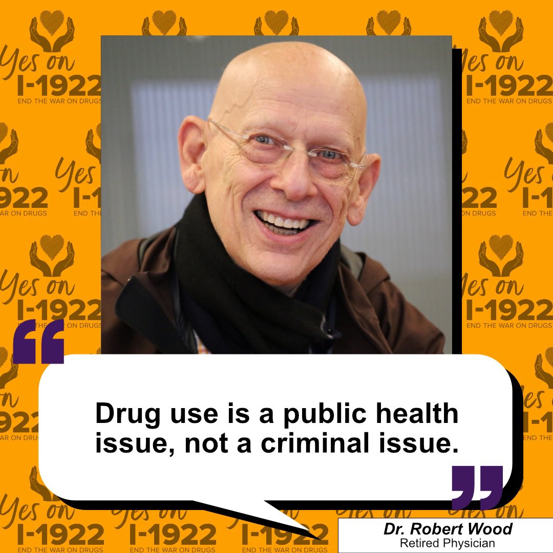 Commit2ChangeWA's tweet photo. Special thanks to our Steering Committee Member Dr. Robert Wood. 

It’s time to start treating drug use for what it is: a public health issue. #Yesoni1922 #CommitToChangeWA https://t.co/ElP09tKwHr
