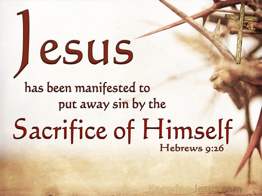 atRenewNH's tweet photo. Jesus appeared once and for all. Heb 9:26
It is finished. https://t.co/B4KtbOODrs