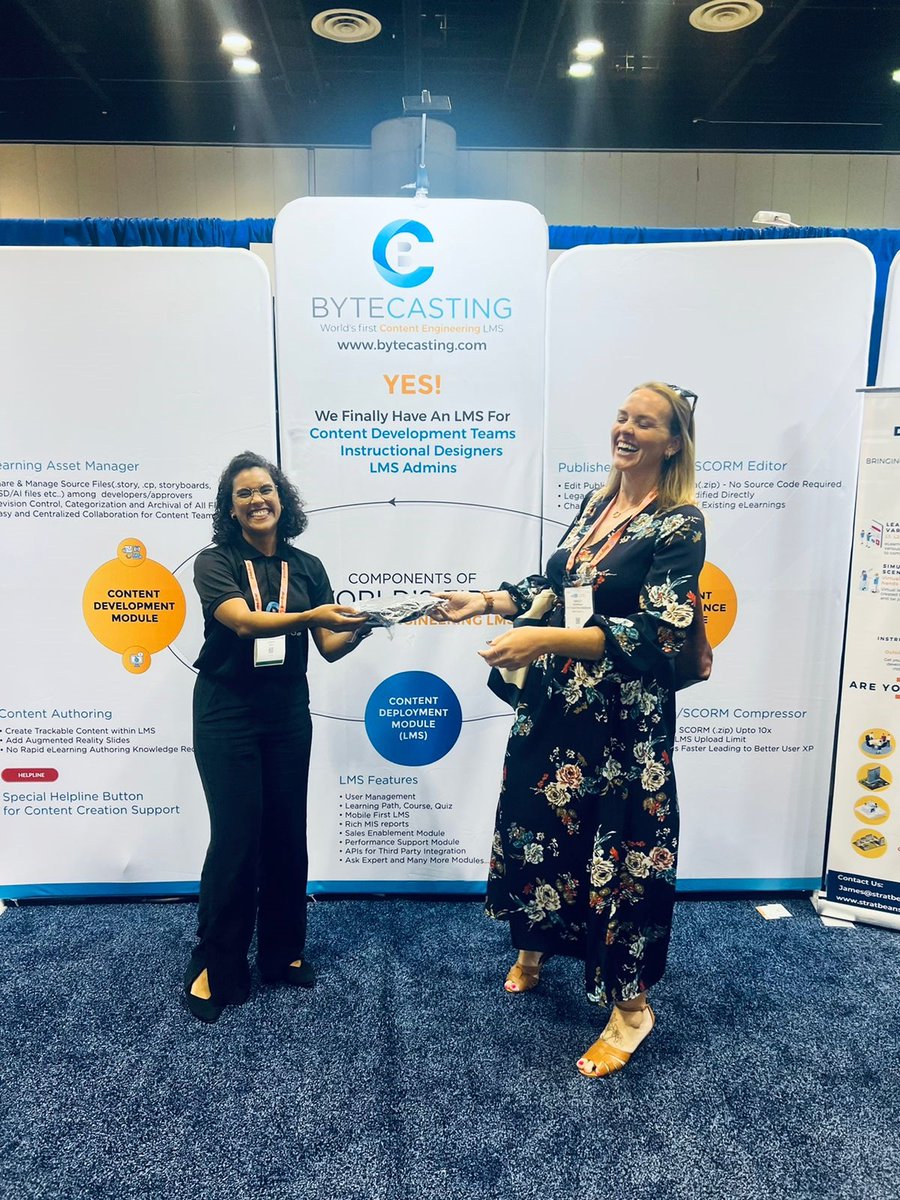 stratbeans's tweet photo. If you're at #atd2022, don't forget to stop by Stratbeans booth #1925!
Get your hands on some fab goodies while our team is there to get you up to speed with our latest launch - #Bytecasting.
#ATD22 #LMS #ContentEngineering #ContentAuthoring #ContentEngineeringWithStratbeans https://t.co/c4VV4V0xgu