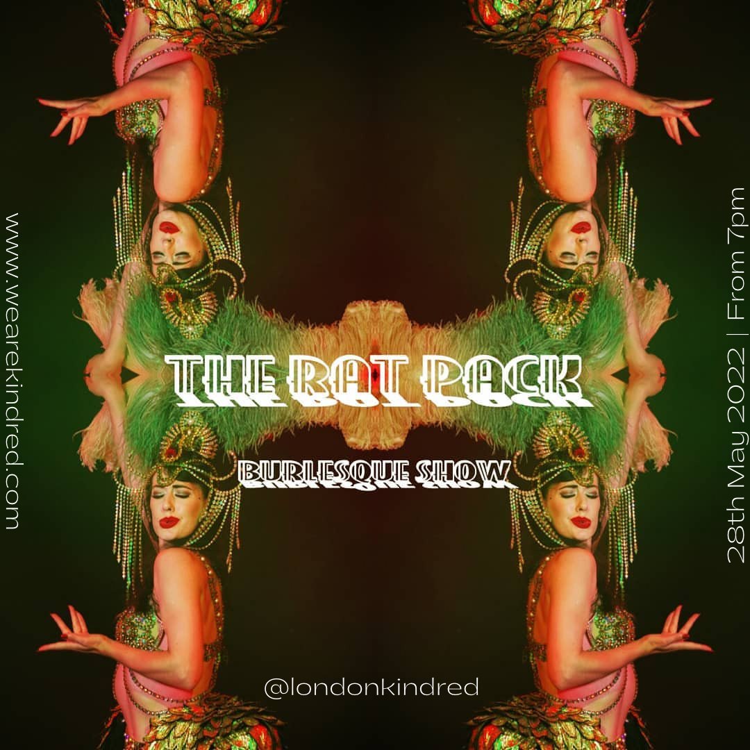 TheRatPack_B's tweet photo. @TheRatPack_B #Cabaret #entertainment 
Saturday 28th May @LondonKindred
#Food #Drink 🥂 #livemusic with pianist 🎹 #rogerlewin #singers 🎙 @MrDarrenCharles 🤵🏾‍♂️ &amp;  @MissMariaLara 🤵🏻‍♀️ #burlesque @ElizaDeLite @BettsieBonBon @amazihoops and much more 👇🏾🎫
https://t.co/BZzyUgzzfi https://t.co/E8UcHhIMT1