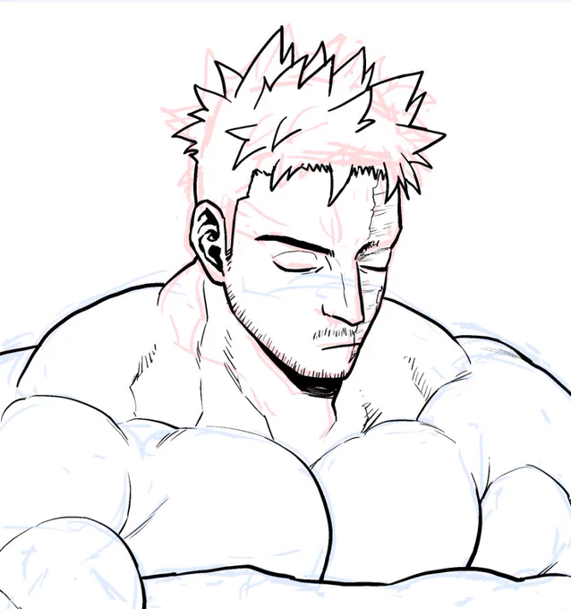 中途半端に髪下りてる炎司描いてると罪悪感みたいなのあるのなんでだろうな…かわいいからかな… 