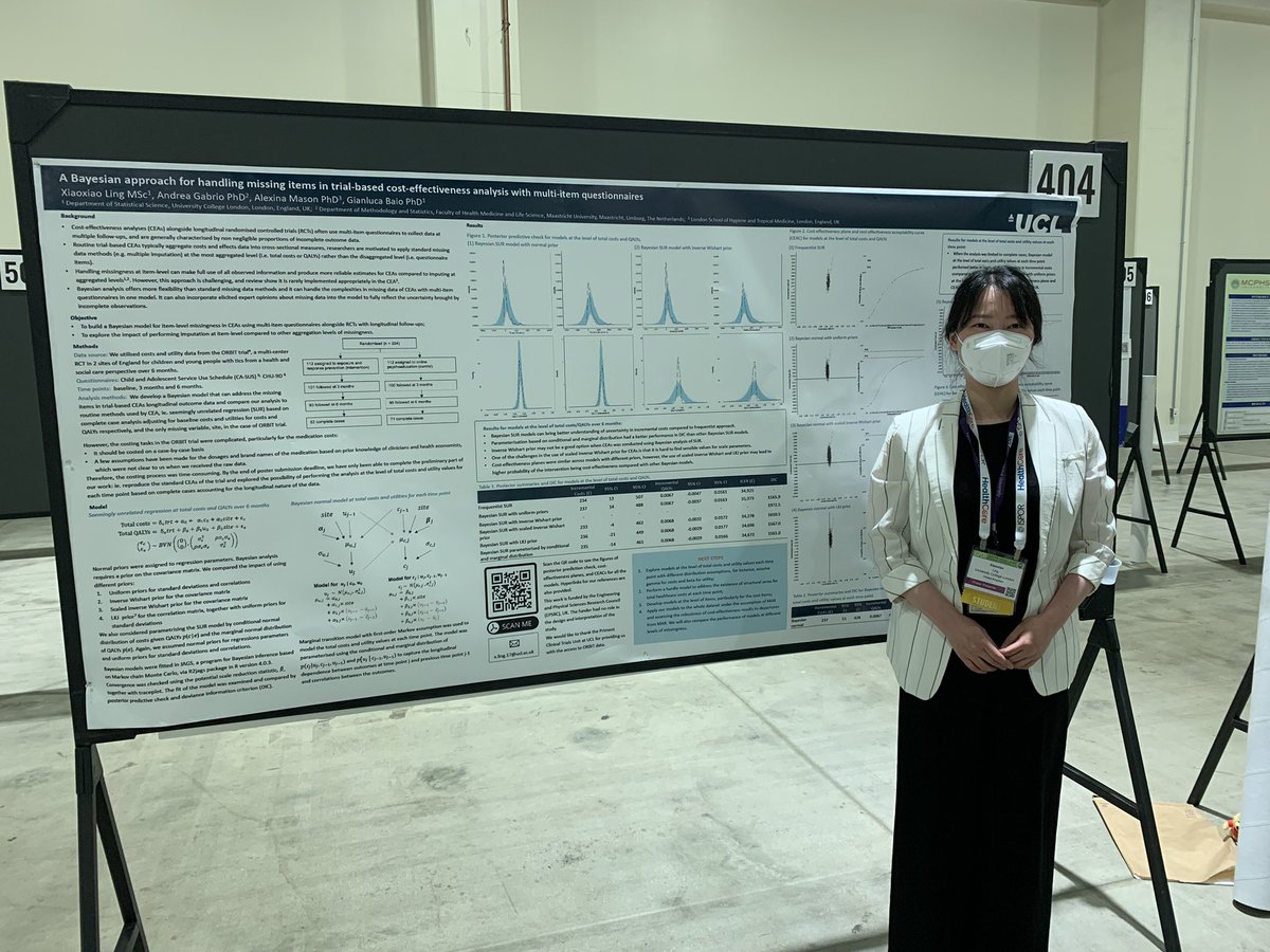 xxling24's tweet photo. My first-ever conference experience with @ISPORorg #ISPOR2022 #ISPORAnnual. So nice to present our work and meet people in person! https://t.co/Drx8l76b1j