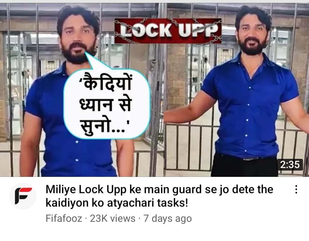 NareshChPunia's tweet photo. Qaidiyo...khel to abi shuru hua h...

#lockup #lockdown #biggboss #defense #jail #prison #kanganaranaut #altbalaji #lockupp #mxplayer #prisonwalls #facts #jailbars #thoughts #realtalk #jailshit #words #india #behindbars #prisontalk #munawarfaruqui  #anjaliarora  #princenarula https://t.co/UPztI7bdM1