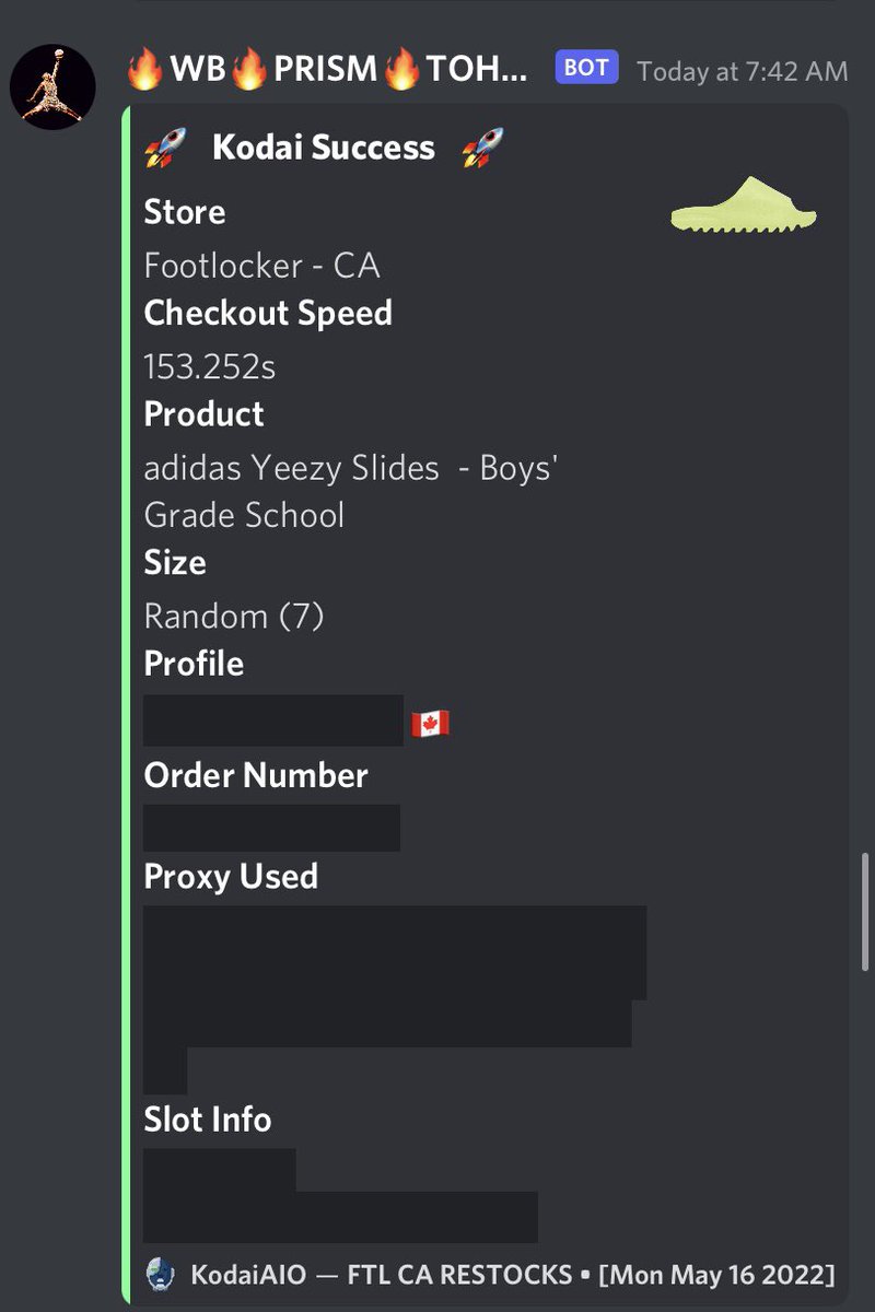 Got a few today all thanks @PrismAIO @KodaiSuccess on 🔥 @DonutProxies @LiveProxies @KaBoomProxies ⛽️