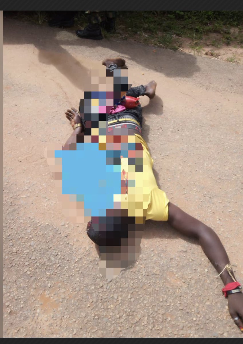 HQNigerianArmy's tweet photo. FOUR IPOB/ESN ELEMENTS MEET THEIR WATERLOO IN FIERCE ENCOUNTER WITH TROOPS

…The terrorists were taken out today Monday 16 May 2022, while shooting sporadically, threatening lives and property of innocent citizens. https://t.co/CTimH3c56m https://t.co/ELGKc03E64