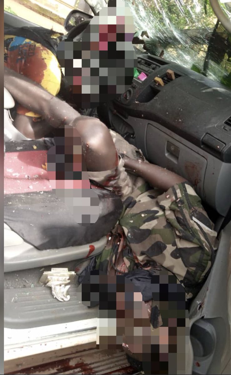HQNigerianArmy's tweet photo. FOUR IPOB/ESN ELEMENTS MEET THEIR WATERLOO IN FIERCE ENCOUNTER WITH TROOPS

…The terrorists were taken out today Monday 16 May 2022, while shooting sporadically, threatening lives and property of innocent citizens. https://t.co/CTimH3c56m https://t.co/ELGKc03E64