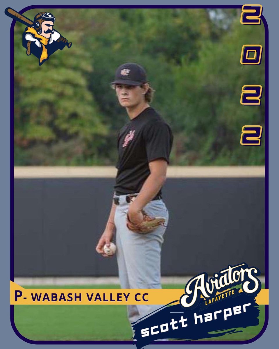 Lafayette_BSB's tweet photo. #MondayRosterMoves
Help us welcome RHP from Wabash Valley CC, Scott Harper, to the team this summer! #takeflight #unfinishedbusiness #flyboys ✈️ https://t.co/3rxC79icNu