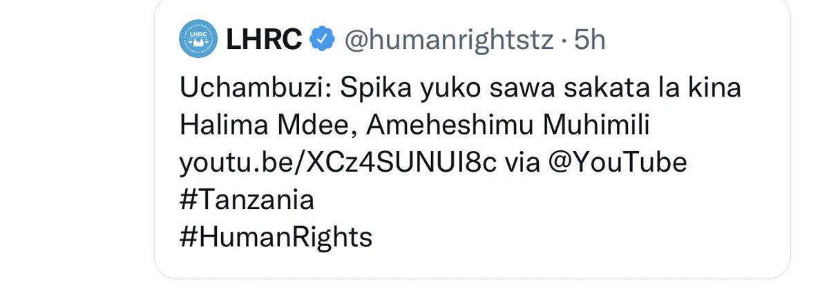 Nakufahamisha tu Dada <a href="/HengaAnna/">Anna Henga (Advocate)</a> kwamba hata kama mmefuta hii tweet kwenye page ya <a href="/humanrightstz/">LHRC</a> risiti tunayo tumeitunza.

Halafu vipi kuhusu yale mafunzo mliyowapa Wabunge wa Covid-19 yani mnatumia pesa za Wafadhili kuwapa mafunzo wabunge ambao wapo Bungeni kinyume cha Katiba?