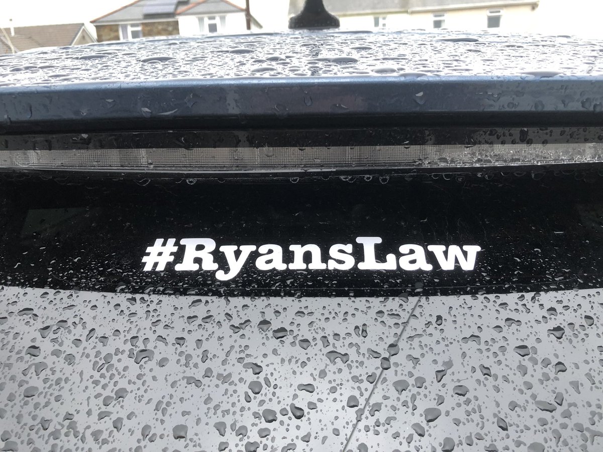 MarkSaltern's tweet photo. #RyansLaw stickers raising money for S.C.A.R.D charity @roadvictims 
Please support🙏

£2.75 via PayPal to admin@ryanslaw.org please leave address at checkout 🙏 help us help others🙏 https://t.co/0vbHy7H7Lz