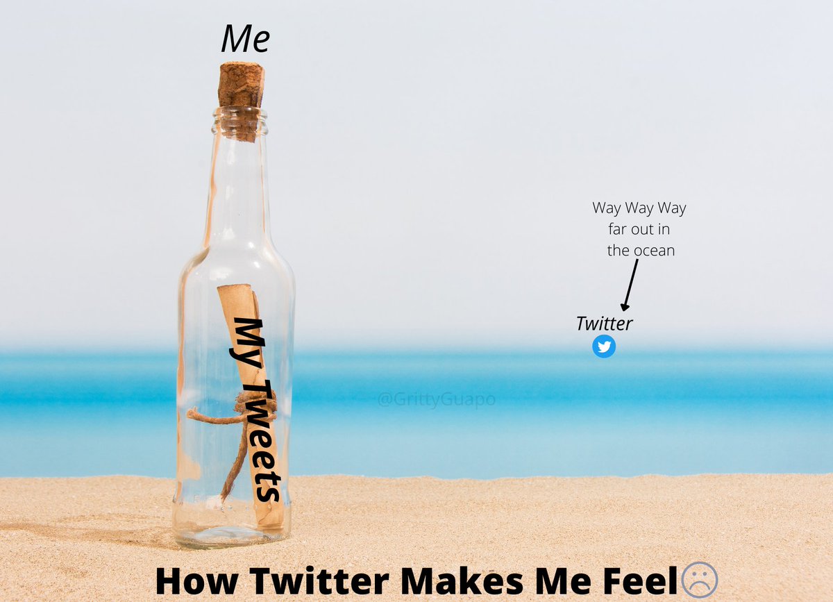 GrittyGuapo's tweet photo. Actual representation I made of how posting on Twitter feels from my perspective. This may differ from your view. #Twitter #TwitterPosting #MyTwitterisLonely https://t.co/1vqc6iL3K1