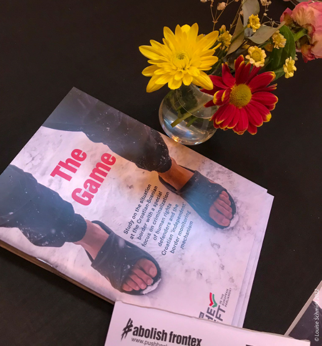 RosaluxEuropa's tweet image. Study presentation and photo reportage «The Game» happening right now at Atelier 29 in Brussels 

@Left_EU @ErnstCornelia @Border_Violence @LouSchmidtPhoto #EndPushBacks #SolidarityIsNotACrime #EndBorderViolence #SafePassageForAll #Croatia #RefugeesWelcome