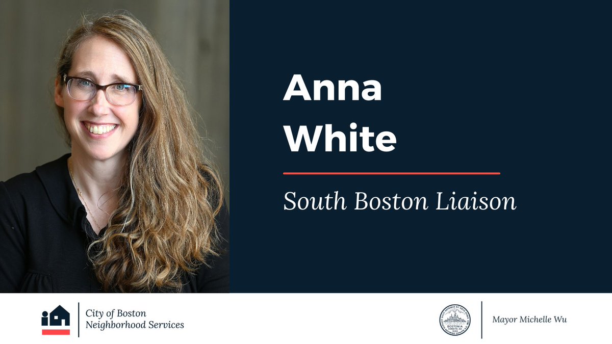 Boston_CEC's tweet photo. Neighborhood Services has two new liaisons! 

Welcome Anna White, contact for South Boston. https://t.co/GETJ3u13qi