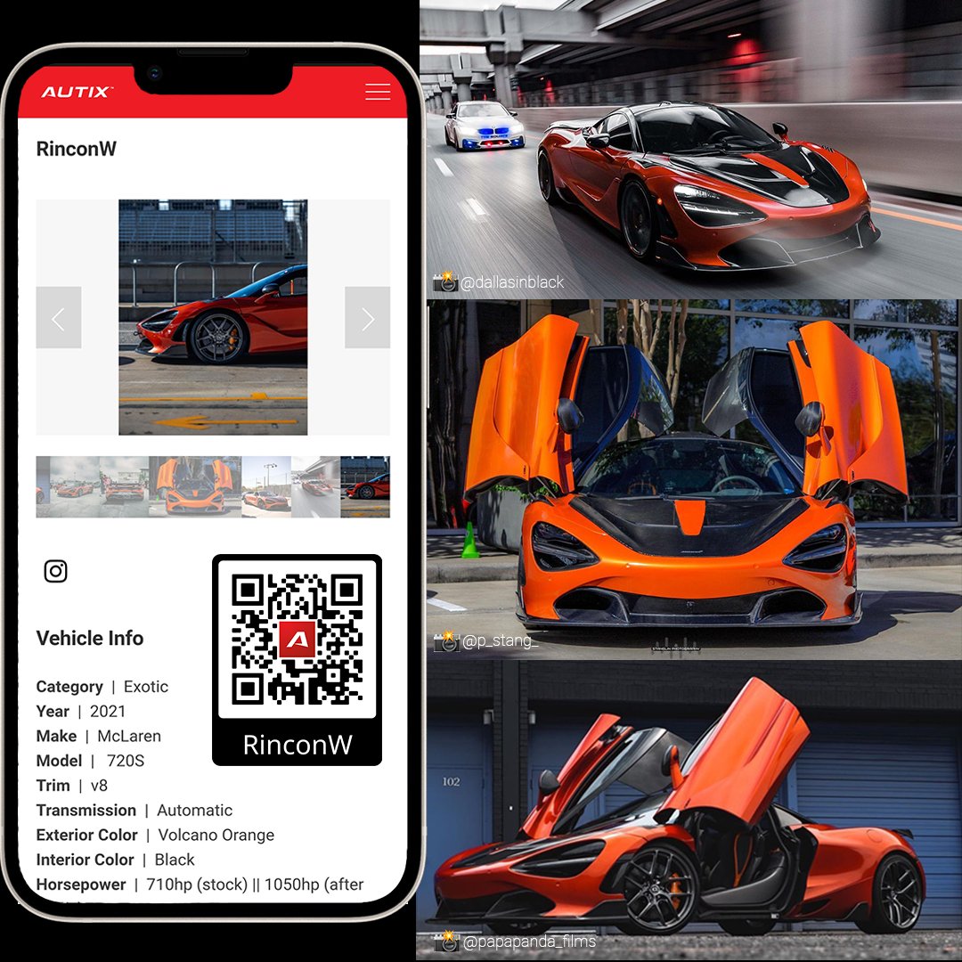 🔥 Does it get any hotter than this volcano orange McLaren 720s??

Check out its AUTIX profile for more photos and all the details.  autix.co/rinconw

#autix #mclaren #techstartup #automotive