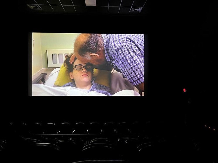 #BTS of a test screening we ran last weekend 🎞 

We’re very excited to share this film with you IRL at the NYC premiere, next week! 🧡

Visit belowthebelt.film for premiere questions, waitlist, and more 🖤

#endometriosisis #endometriosis #endo #endowhat #endowhatfilm