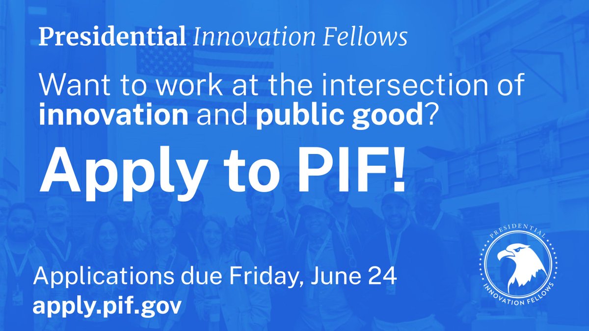 Presidential Innovation Fellows (PIF) tweet media