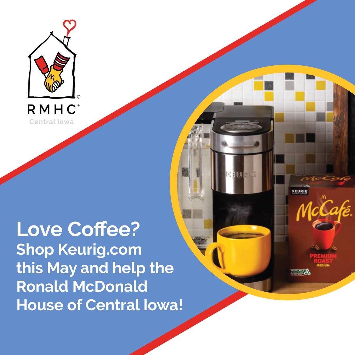 Thank you to McCafé At Home for supporting our mission! Check out the limited-edition mug designed by RMHC families, with 100% of the purchase going back to support RMHC families. Learn more at ow.ly/ZRwq50J9lts. <a href="/Keurig/">Keurig</a> #McCafeAtHome #KeepingFamiliesClose