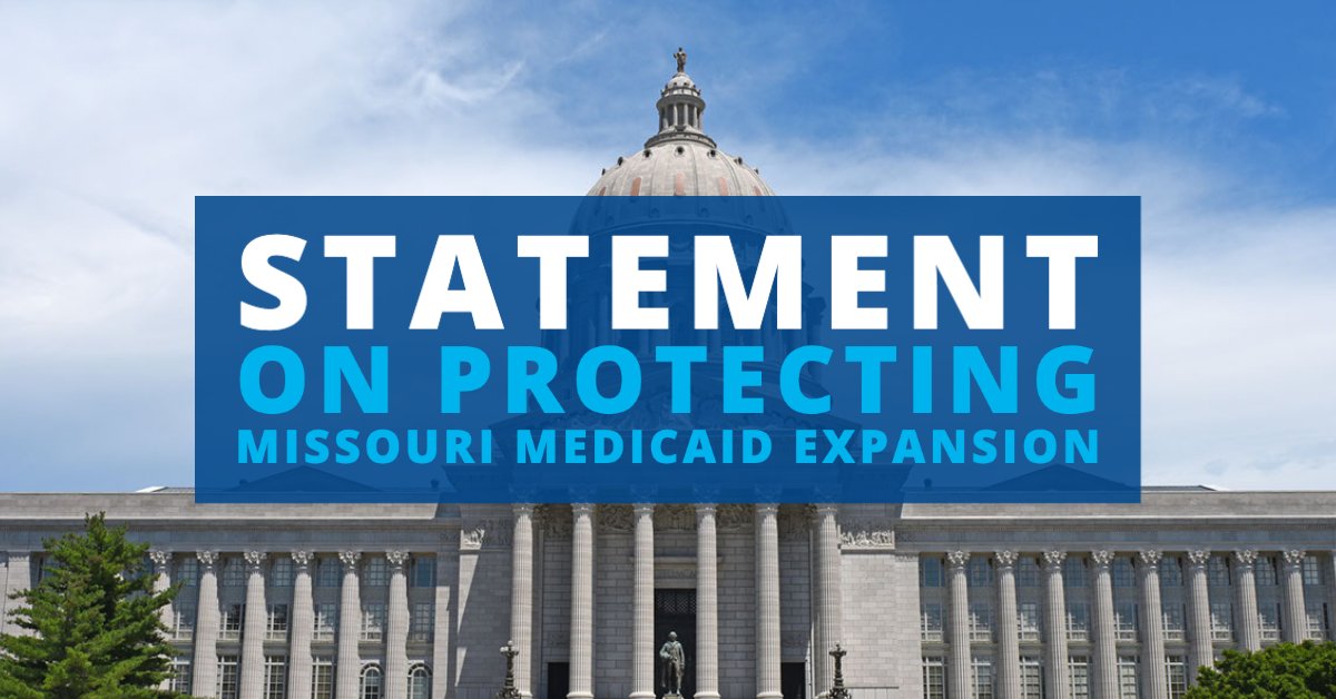 Attempts to circumvent the will of Missourians were unsuccessful this session, and Missouri Medicaid expansion remains intact. We are turning our attention back where it belongs — getting people enrolled.

Read our full statement ➡️ bit.ly/3wiuDaj
#moleg