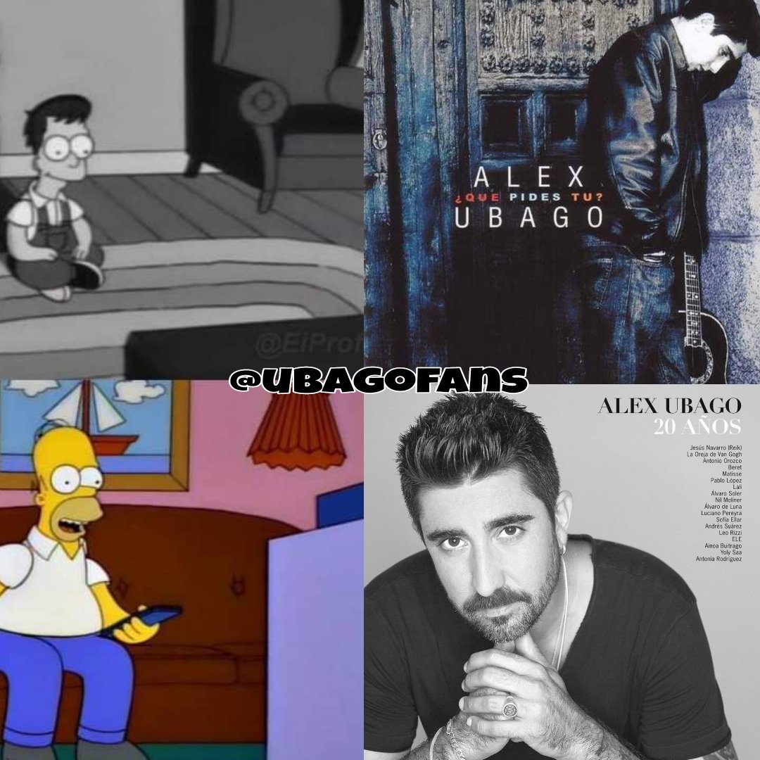 Ubagofans's tweet photo. Debo confesar qué al escuchar el disco #alexubago20años me hizo viajar en el tiempo y recordar emociones y sentimientos como cuando lo escuche por primeravez en mi adolencia ❤.  @AlexUbagoficial #alexubago
#FelizLunesATodos
#thesimpsons 
#cdmx
#mexico 
#españa https://t.co/07FdDRvb5u