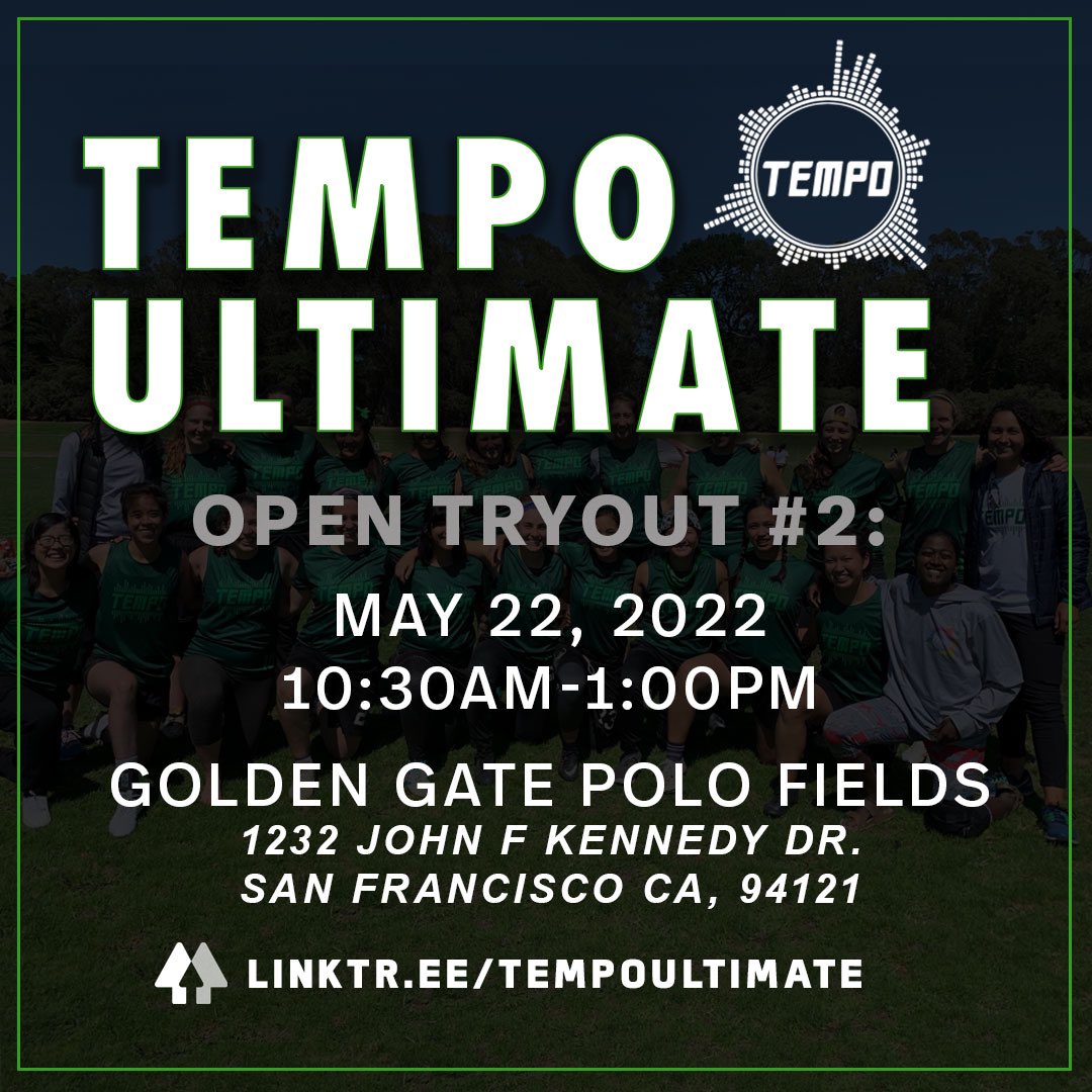tempoultimate's tweet image. Open tryout #2 is coming up! Fill out our interest form on our linktree and we’ll see you there!