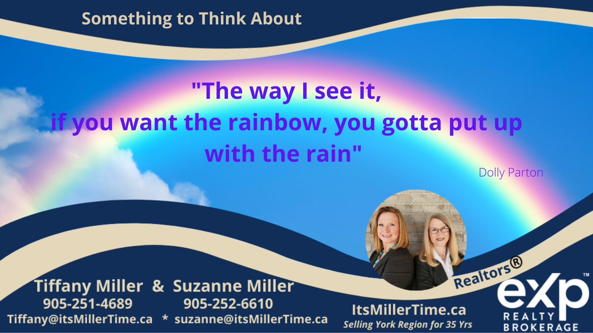 millertime_team's tweet image. Isn&apos;t it human nature to want just the rainbow? and not the work, stress or heartache that creates our own rainbows.
#foodforthought #achievement  #gettingtothenextlevel #realestategoals #personalgoals #challenges #realestate #itsmillertime