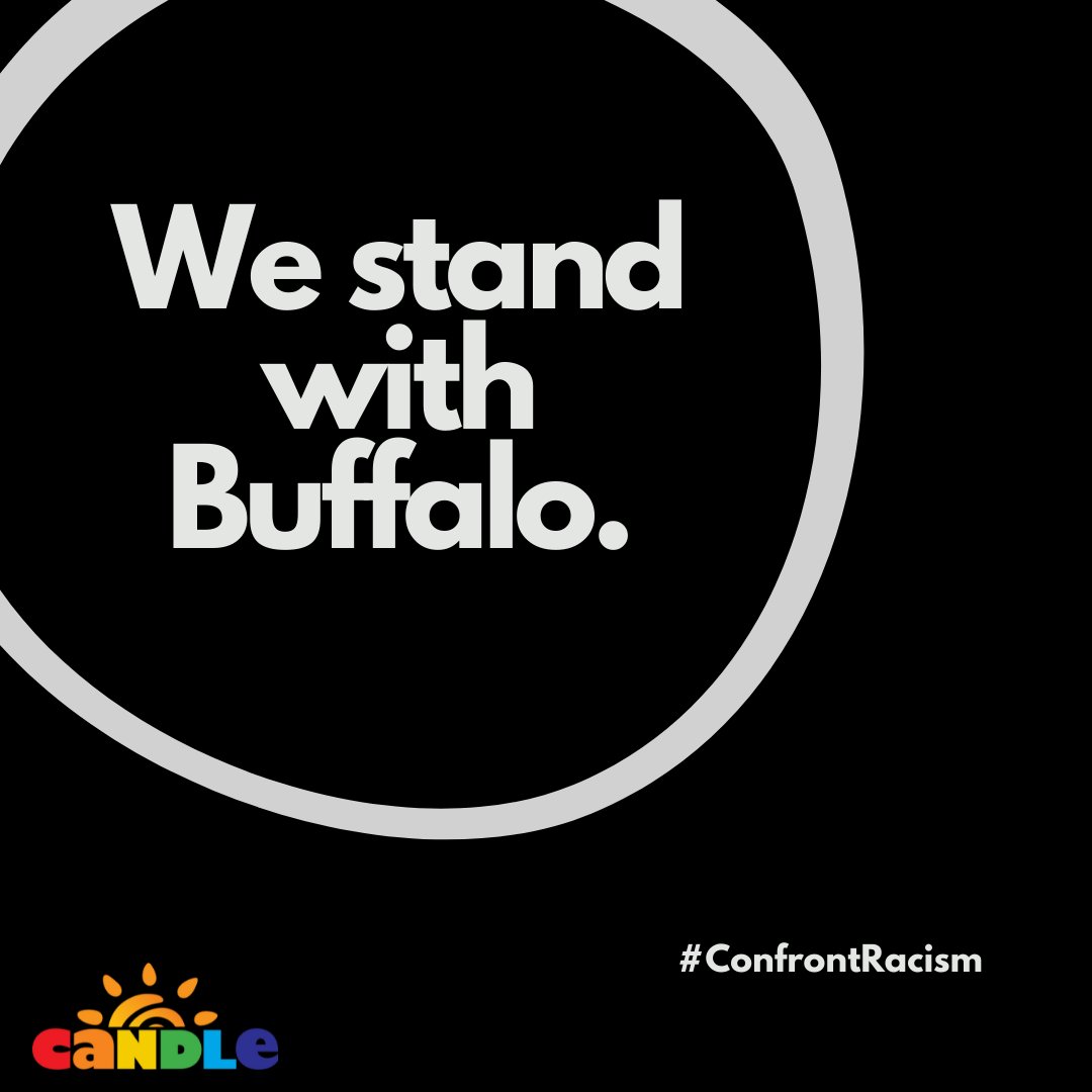 YPRockland's tweet photo. CANDLE stands with the victims, families, and communities in Buffalo who were targeted for a heinous racially-motivated hate crime. This violence must stop. We mourn, we're outraged, and we're here. https://t.co/uj1OxIbJnj