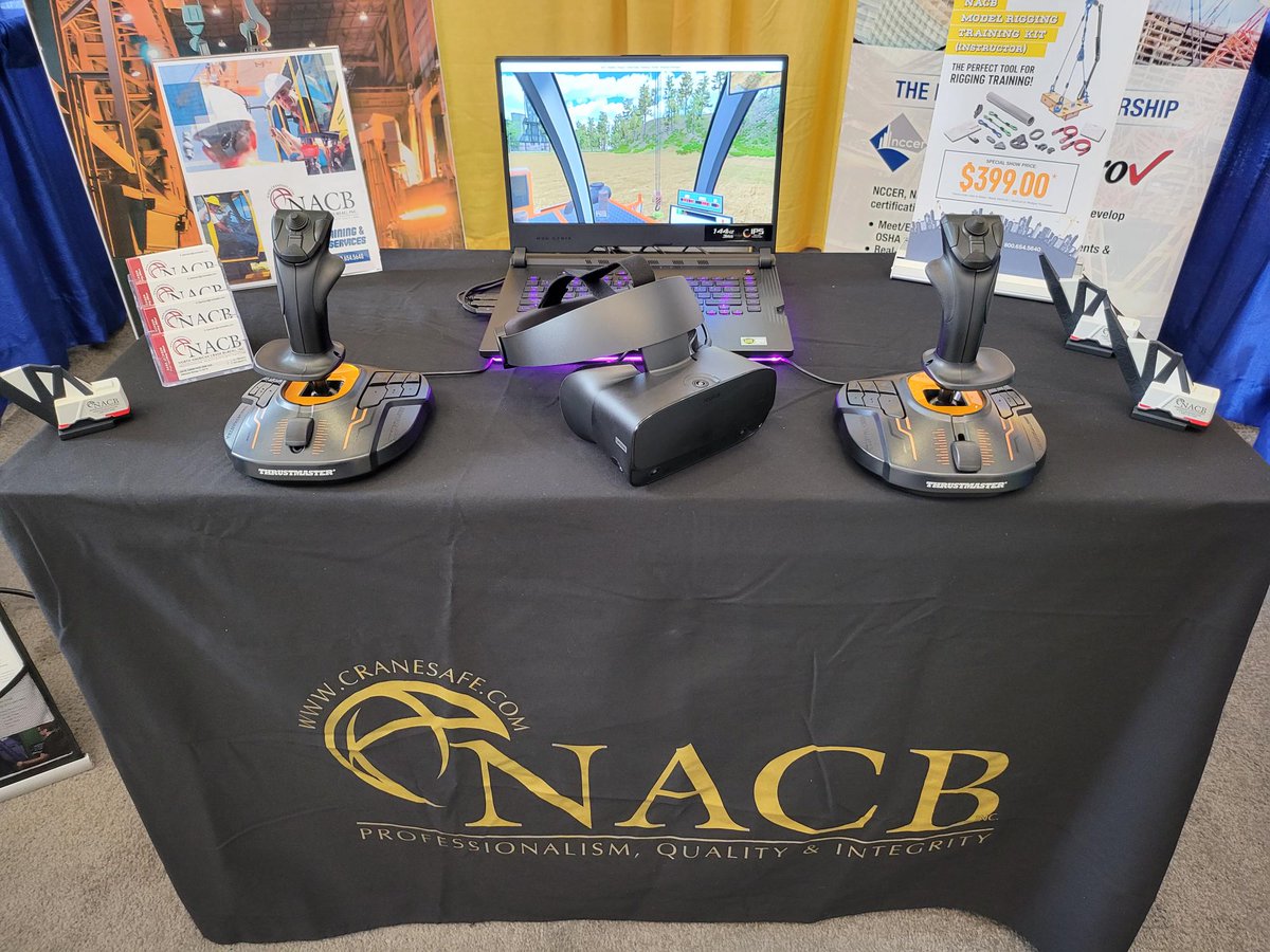 Great first day at the <a href="/AISTech/">AIST</a> 2022 show in Pittsburgh, PA! Come by NACB booth #2119 to try our new immersive VR Crane Simulator. #aistech2022