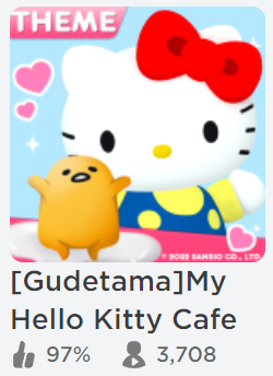 My Hello Kitty Café, ITENS PRÊMIOS