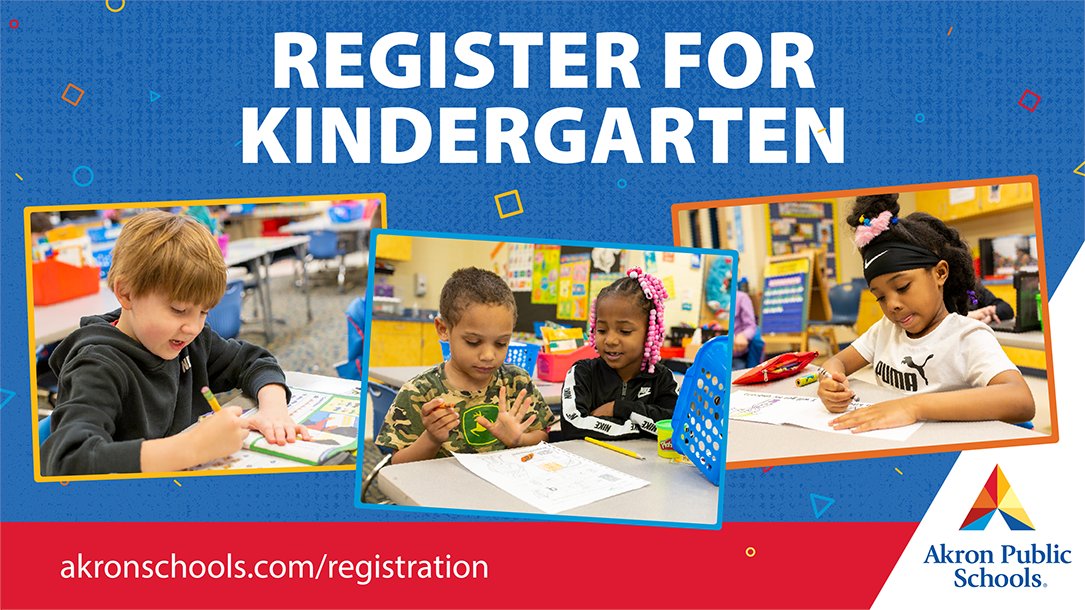 akronschools's tweet photo. Kindergarten registration is open! Families who register early will receive:
• FREE APS Summer Experience camp programs
• FREE materials (i.e. books, flashcards, T-shirts)
• FREE admission to Backpack Adventure at the Akron Zoo in August
Register now: https://t.co/rX2ICQjW5l https://t.co/JXgPeQEObh