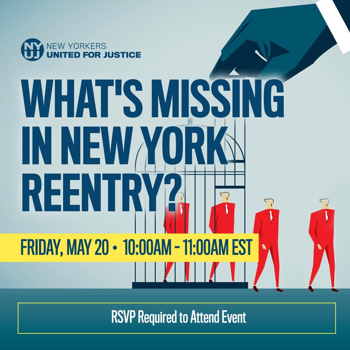 HF will be joining our fellow <a href="/NYForJustice/">New Yorkers United for Justice</a> coalition partners at a virtual roundtable on the future of New York's reentry system. Join us this Friday, 5/20 at 10 am ET. Sign up:
us02web.zoom.us/webinar/regist…